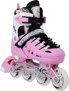 Rolki Nils Extreme NH10905 z wymienną płozą regulowane różowe r. 31-34 3