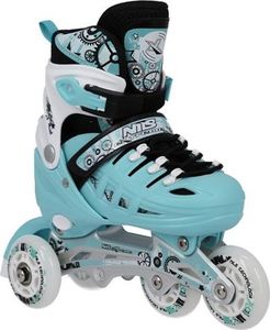 Rolki Nils Extreme NH10905 z wymienną płozą regulowane miętowe r. 31-34 6