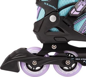 Rolki Nils Extreme NA14169A rekreacyjne regulowane czarne r. 31-34 5