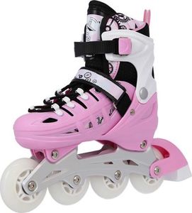 Rolki Nils Extreme NH10905 z wymienną płozą regulowane różowe r. 39-42 5