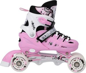 Rolki Nils Extreme NH10905 z wymienną płozą regulowane różowe r. 39-42 10