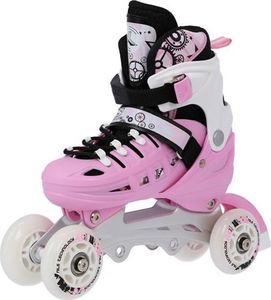 Rolki Nils Extreme NH10905 z wymienną płozą regulowane różowe r. 39-42 11