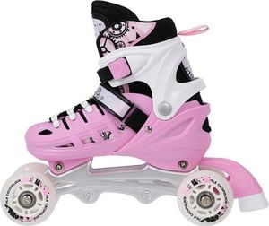 Rolki Nils Extreme NH10905 z wymienną płozą regulowane różowe r. 39-42 12