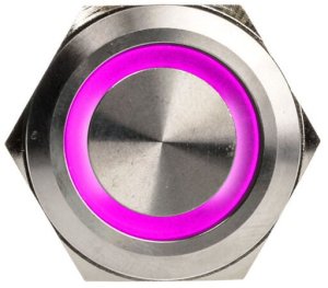 DimasTech Vandalismusschalter/-taster 25mm, Silverline Ring - RG 3