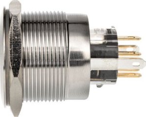 DimasTech Przycisk/wyłącznik wandaloodporny 25mm Silverline Dot RGB 2