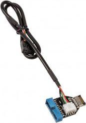 Adapter USB Akasa 3.1 to 3.0 USB - USB Czarny  (ZUUS-364) 3