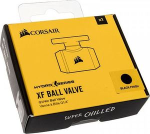 Corsair Zawór kulowy Hydro X Series XF G1/4 Czarny (CX-9055020-WW) 4