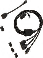 Akasa 3-pin - 3-pin x3, 0.5m, Czarny (MOLE-055) 2