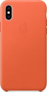Apple Etui skórzane iPhone XS - oranż-MVFQ2ZM/A 1