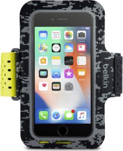 Belkin Opaska na ramię Slim-fit PRO Armband iPhone 6/7/8 szaro-żółta 1
