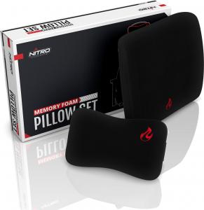 Nitro Concepts poduszki z pianki czarno-czerwone 1