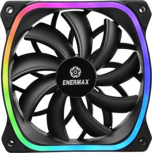 Wentylator Enermax SquA RGB  3-pack Czarne (UCSQARGB12P-BP3) 3