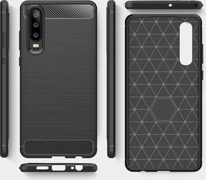 Etui Carbon Case Huawei P30 - Black uniwersalny 5