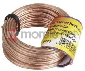 Przewód Hama Kabel głośnikowy 2x0.75 bez końcówki 20m (307230000) 2