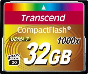 Karta Transcend 1000x Compact Flash 32 GB  (TS32GCF1000) 1