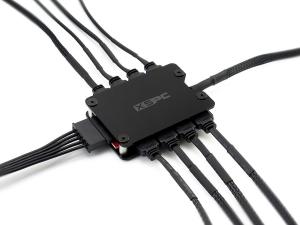 XSPC 8-drożny 3-pinowy rozdzielacz wentylatora RGB 6