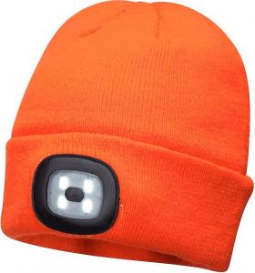 Unimet czapka z lampką led/usb pomarańczowa (BHP B029ORR) 1