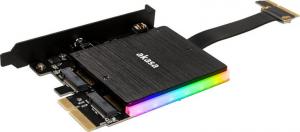 Akasa Adapter na 2 dyski M.2 - 2x PCI-E (AK-PCCM2P-04) 2