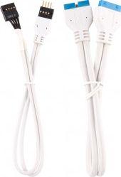 Corsair Zestaw kabli, 0.3m, Biały (ZUAD-1041) 3