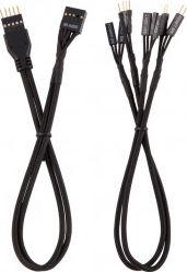 Corsair Zestaw kabli, 0.3m, Czarny (ZUAD-1040) 2