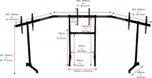 Next Level Racing Stojak na trzy monitory (NLR-A010) 6