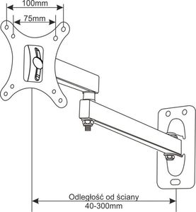 Art Uchwyt ścienny CV-29 13'' - 27'' 2