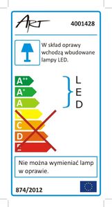 Art Wkład LED ART,G4,360st,2W,AC/DC12V,COB,10*38mm,WW,3pack 4