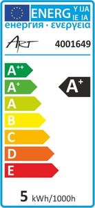 Art Żarówka LED ART, GU5.3, 5W, AC230V, 400lm!, WW 2