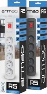 Listwa zasilająca Armac R5 przeciwprzepięciowa 5 gniazd 1.5 m czarna (R5/CZ/15) 2