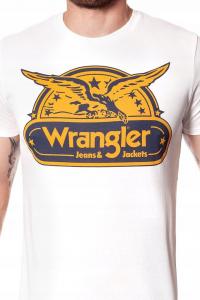 Wrangler Koszulka męska SS Eagle Tee Offwhite r. S (W7B74FK02) 1