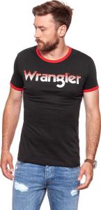 Wrangler Koszulka męska Logo Ringer Tee Faded Black r. XXL (W7B68FQV6) 1