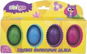 Strigo Kredki dla dzieci Jajka 4 kolory STRIGO 1