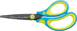 Pelikan Nożyczki Griffix ergonomiczne szpiczaste neon blue 1