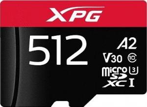 Karta ADATA XPG MicroSDXC 256 GB Class 10 UHS-I/U3 A2 V30 (AUSDX512GUI3XPGA2-R) 1