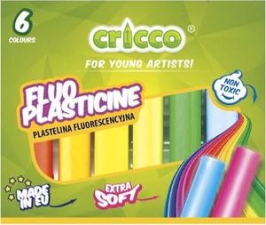 Cricco Plastelina fluorescencyjna 6 kolorów 1