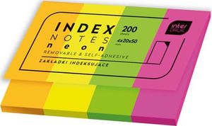 Interdruk Zakładki indeksujące neon 200szt 1