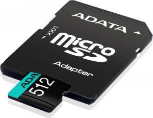 Karta ADATA Premier Pro MicroSDXC 512 GB Class 10 UHS-I/U3 A2 V30 (AUSDX512GUI3V30SA2-RA1) 2