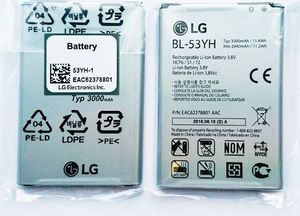Bateria LG Oryginalna Bateria LG BL-53YH 3000 mAh Li-Ion do LG G3 D850/D851/D855/D856 | EAC62378801 3