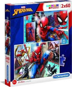 Clementoni Puzzle 2x60 Super kolor Spiderman 1