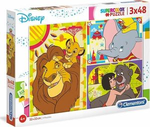 Clementoni Puzzle 3x48 Super kolor Disney classic 1