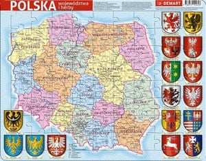 Demart Puzzle ramkowe - Polska administracyjna 1