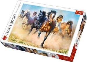 Trefl Puzzle 2000 Galopujące stado koni 1