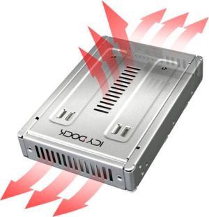 Kieszeń Icy Dock 3.5" na dysk 2.5" SATA/SAS EZConvert Pro (MB982IP-1S-1) 4