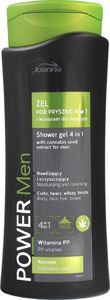 Joanna Power Men Moisturizing Cleansing Shower Gel 4in1 żel pod prysznic 4w1 dla mężczyzn 400ml 1