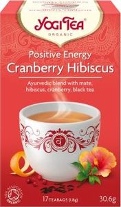 Yogi Tea YOGI TEA_Cranberry Hibiscus Positive Energy ajurwedyjska herbatka pozytywna energia 17 saszetek 1