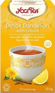 Yogi Tea YOGI TEA_Detox With Lemon ajurwedyjska herbatka z cytryną lukrecją i mniszkiem lekarskim 17 saszetek 1