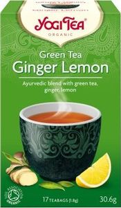 Yogi Tea YOGI TEA_Ginger Lemon Green Tea ajurwedyjska herbatka zielona z imbirem i cytryną 17 saszetek 1