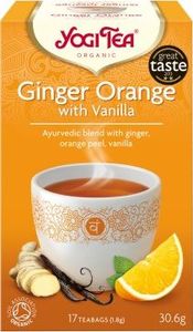 Yogi Tea YOGI TEA_Ginger Orange With Vanilla ajurwedyjska herbatka z imbirem pomarańczą i wanilią 17 saszetek 1