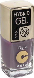 Delia Delia Cosmetics Coral Hybrid Gel Emalia do paznokci nr 46 11ml 1