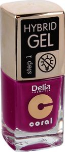 Delia Delia Cosmetics Coral Hybrid Gel Emalia do paznokci nr 47 11ml 1